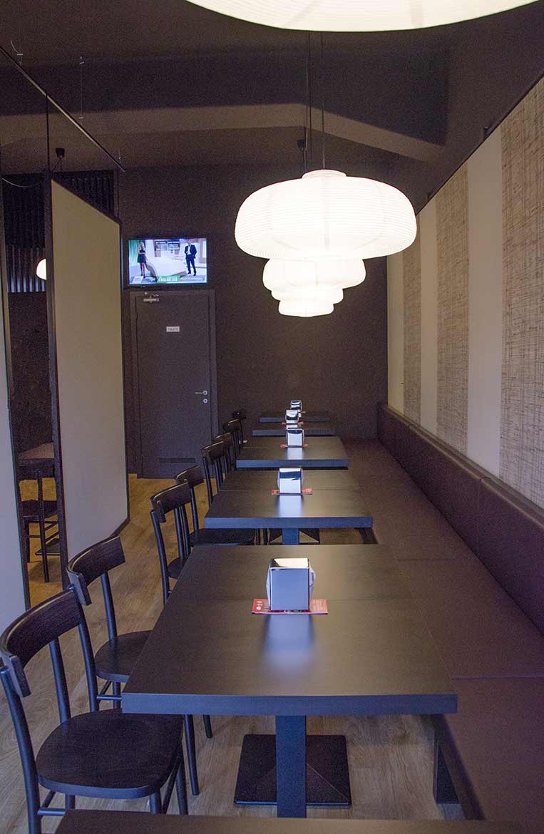 La sala del ristorante Ji Xiang a Treviso